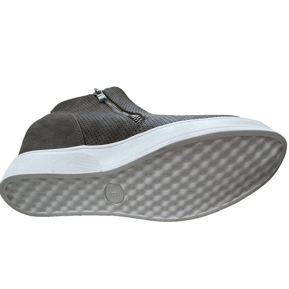 Journee Collection Shoes Womens Size 6 Taupe Penelope Wedge Booties Zip Casual - Picture 11 of 14